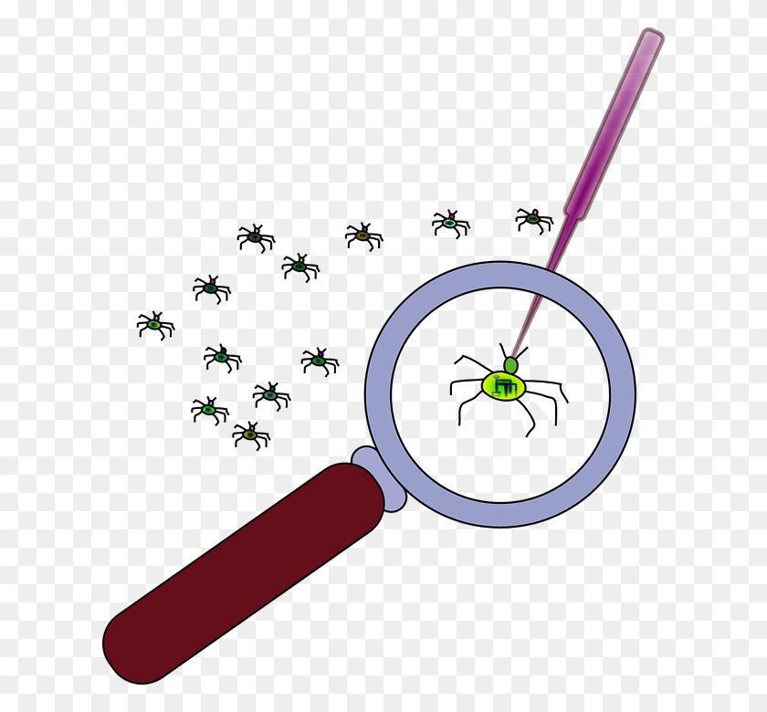 616x720 Debugging Clipart, Weapon, Weaponry, Magnifying HD PNG Download