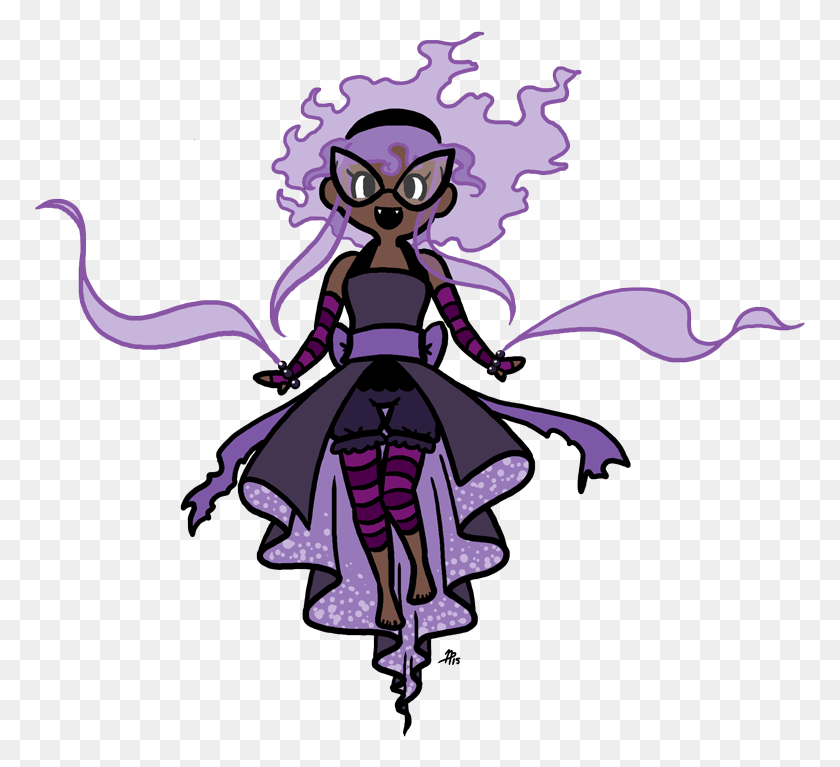 772x707 Decided To Design Myself A Gastly Gijinka I Will Illustration, Graphics, Costume HD PNG Download