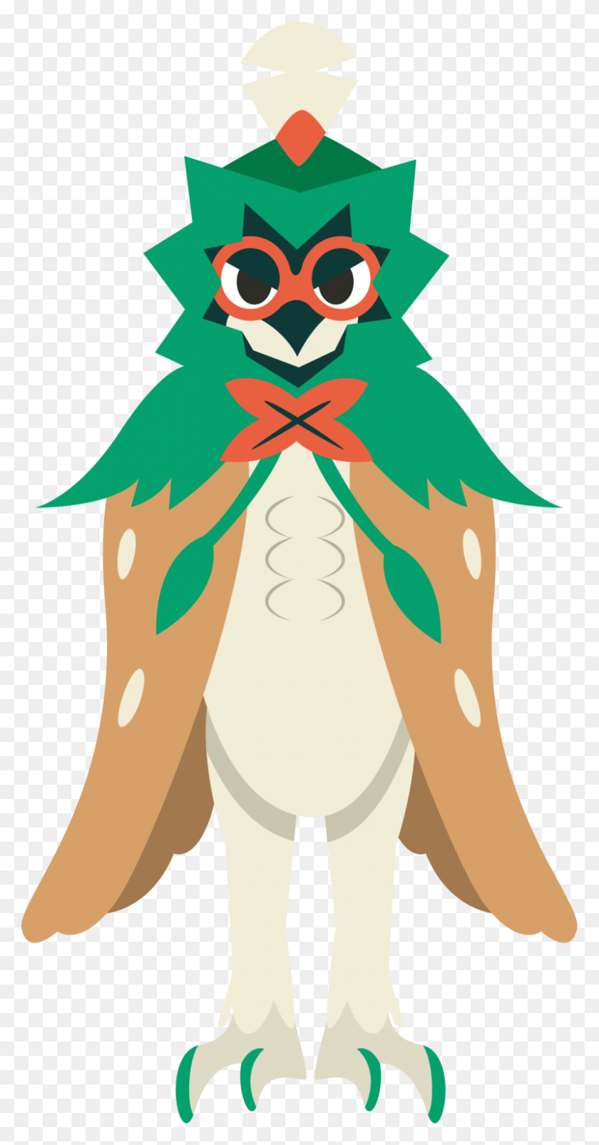 800x1585 Decidueye Cara, Ropa, Vestimenta, Patrón Hd Png