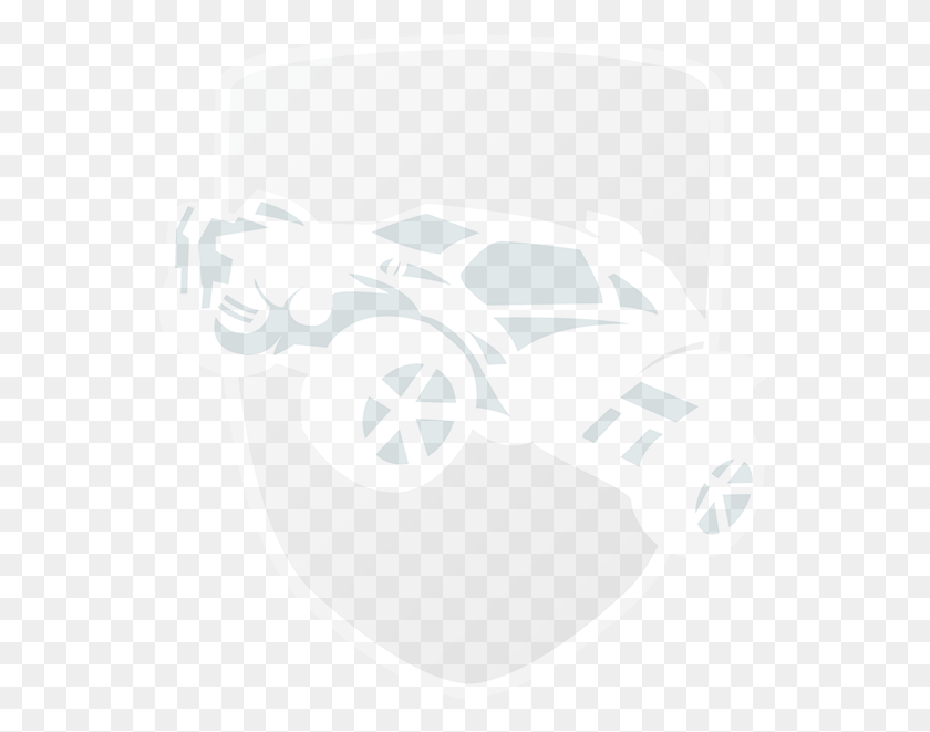 554x601 Серый Логотип Decka Rocket League, Колесо, Машина, Футбольный Мяч Hd Png Скачать