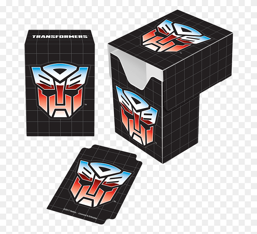 684x707 Deckboxtransformers Autobot 7 Ultra Pro Transformers Deck Box, Label, Text, Poster HD PNG Download