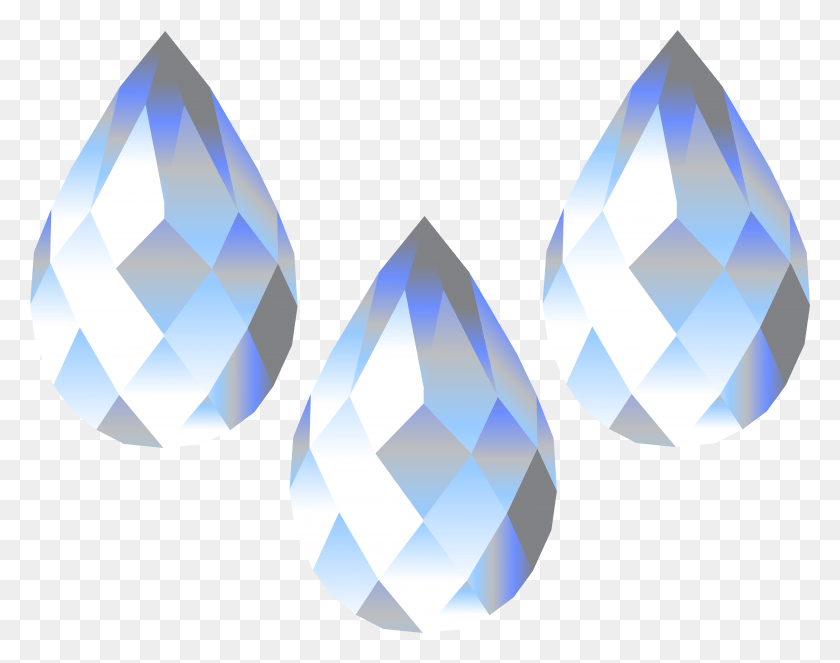 7826x6056 Deco Diamonds Clip Art Image, Crystal, Diamond, Gemstone HD PNG Download