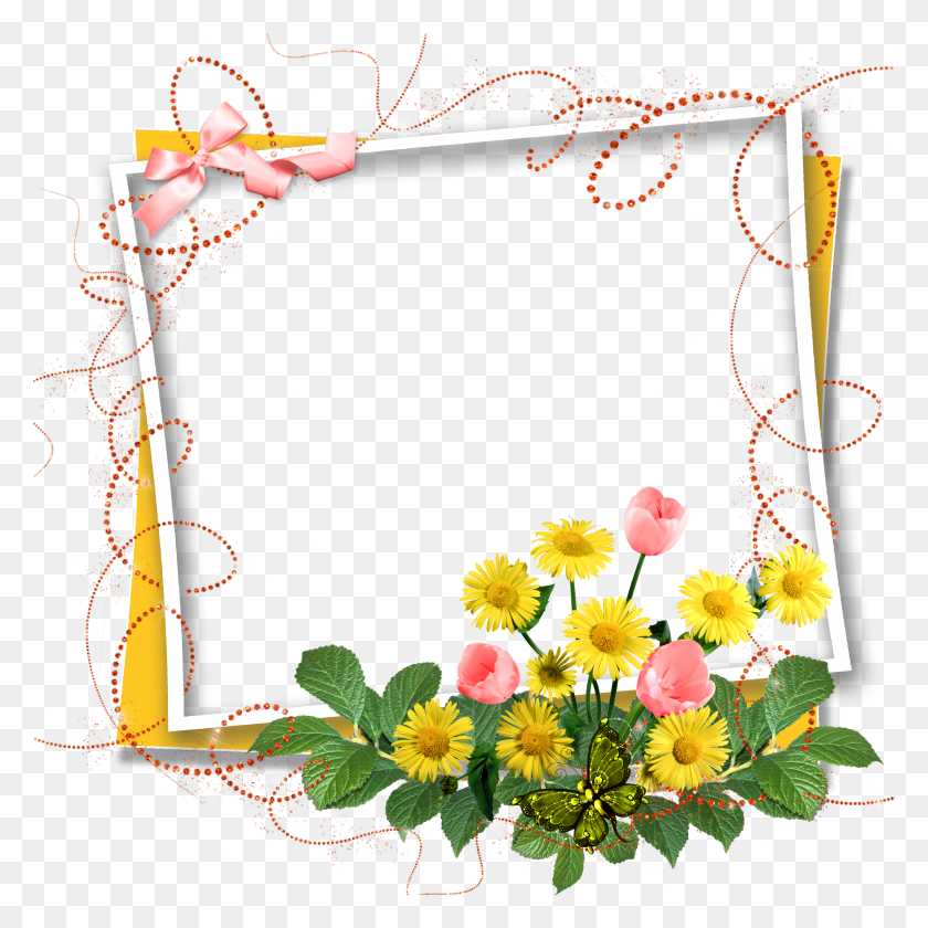 2480x2480 Deco Floral Border Design, Construction Crane, Graphics HD PNG Download
