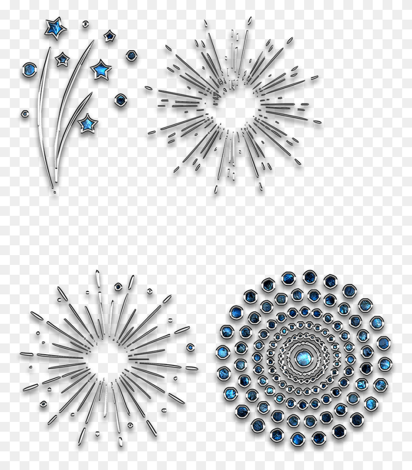 894x1030 Decor Ornament Jewelry Circle, Pattern, Fractal, Fireworks HD PNG Download