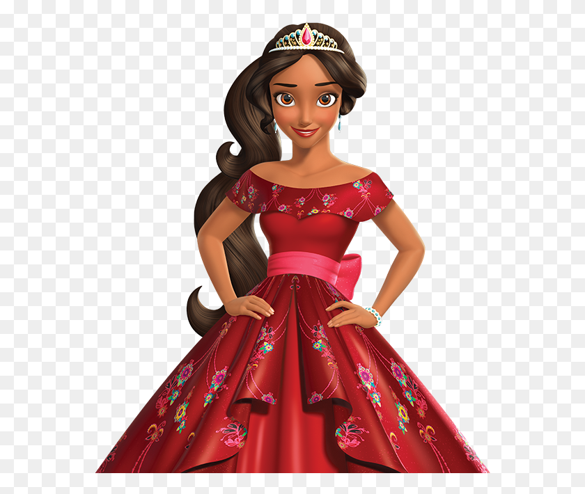 569x650 Decora El Reino Princess Elena, Clothing, Apparel, Female Hd Png