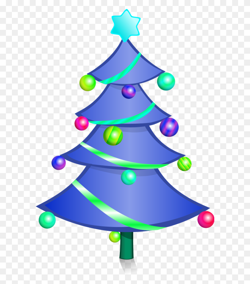600x892 Decorated Christmas Tree Vector Clip Art Fp04ea Clipart Transparent Background Christmas Tree Clipart, Tree, Plant, Ornament HD PNG Download