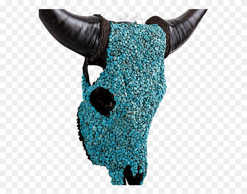 577x601 Decorated Cow Skull Xl Horns, Bull, Mammal, Animal HD PNG Download