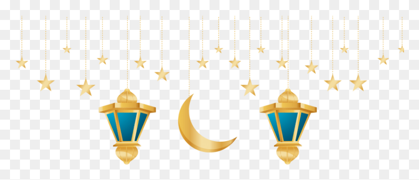 828x320 Decorations Free Transparent Background Ramadan, Lighting, Chandelier, Lamp HD PNG Download