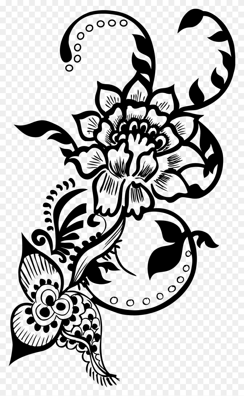 1468x2450 Decorative Floral Decorative Vector, Gray, World Of Warcraft HD PNG Download