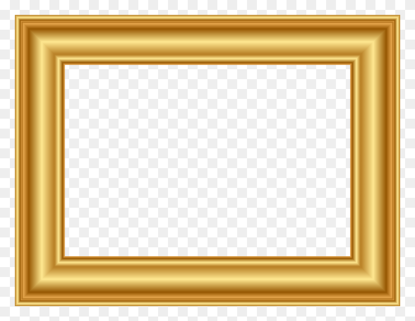 7925x5989 Decorative Gold Frame Clip Art Gallery Yopriceville, Monitor, Screen, Electronics HD PNG Download