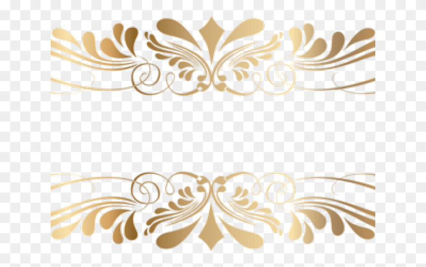641x467 Decorative Line Gold Clipart Golden Decorative Line, Graphics, Floral Design HD PNG Download