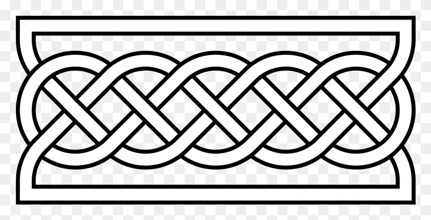 1544x732 Decorative Lines Svg Celtic Knots, Chain, Skin, Knot HD PNG Download