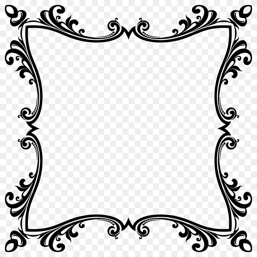 1920x1920 Decorative Ornamental Flourish Frame Aggrandized 6 Pattern, Home Decor, Gate Clipart PNG