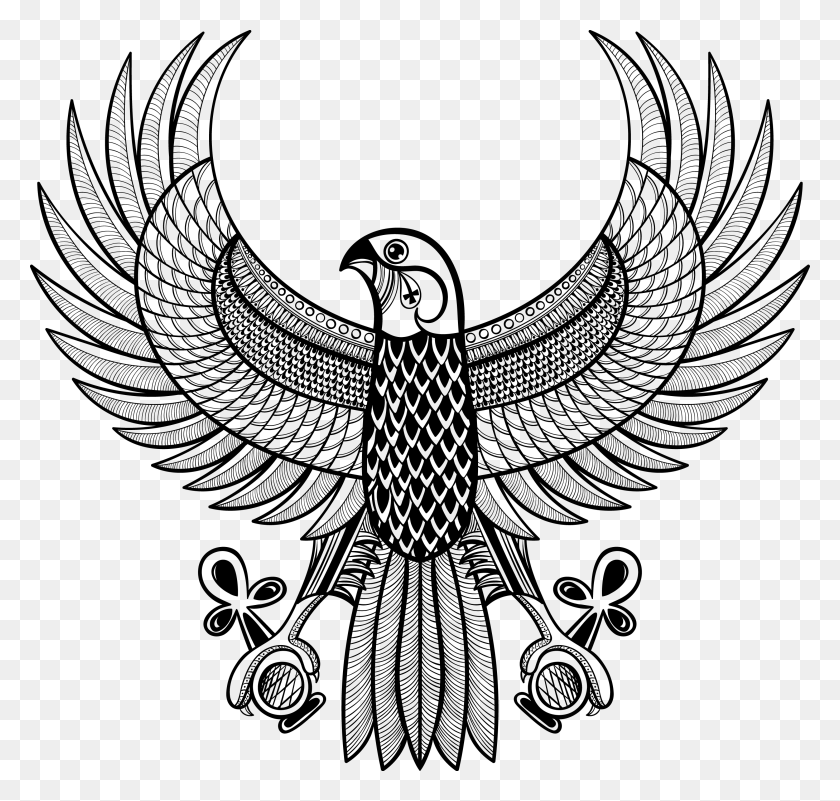 2958x2812 Decorative Tattoo Ancient Eye Horus Egypt Of Clipart Ancient Egyptian Falcon Art, Gray, World Of Warcraft HD PNG Download