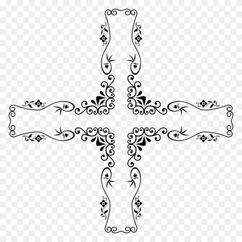 2340x2340 Decorative Vintage Style Cross Decorative Cross Greek Vector, Face, Electronics, Gray HD PNG Download