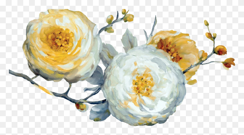 1534x797 Decoupage Flower Flower Painting Flower Painting Painting, Plant, Blossom, Peony HD PNG Download