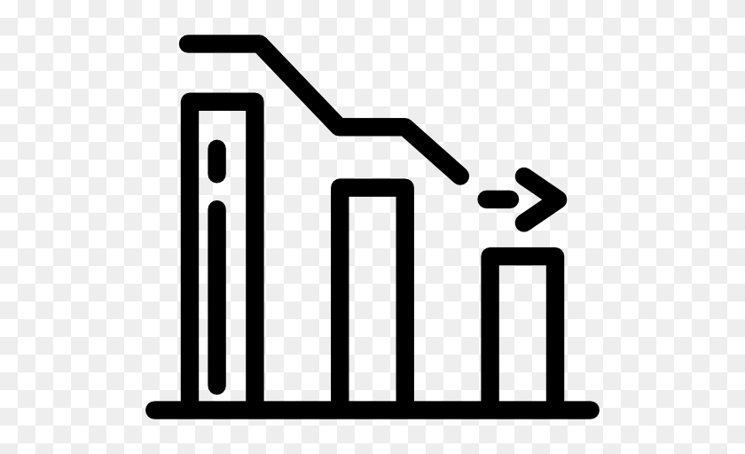 512x512 Decreasing Symbol Bars Chart Bars Graphic Descendant, Smoke Pipe Clipart PNG