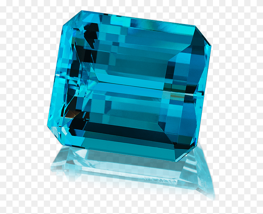 545x623 Deep Blue Santa Maria Aquamarine From Brazil In Emerald Crystal, Gemstone, Jewelry, Accessories HD PNG Download