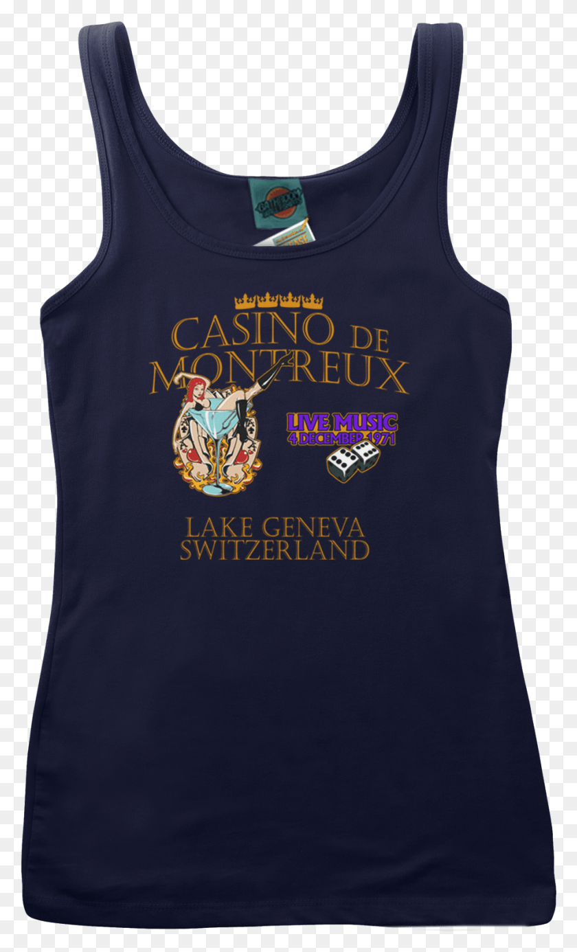 924x1571 Deep Purple Smoke On The Water Casino De Montreux Inspired, Clothing, Apparel, Tank Top HD PNG Download