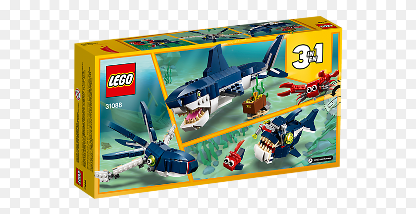 545x372 Deep Sea Creatures Lego Creator 3 In 1 Shark, Toy, Airplane, Aircraft HD PNG Download