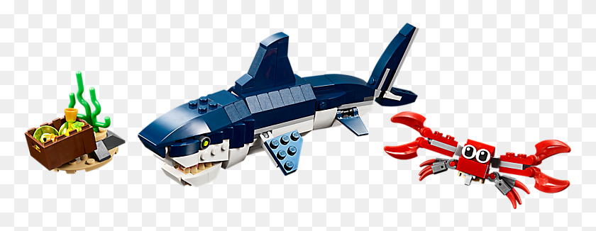 773x266 Глубоководные Существа Lego Deep Sea Creatures, Космический Корабль, Самолет, Транспортное Средство, Hd Png Скачать