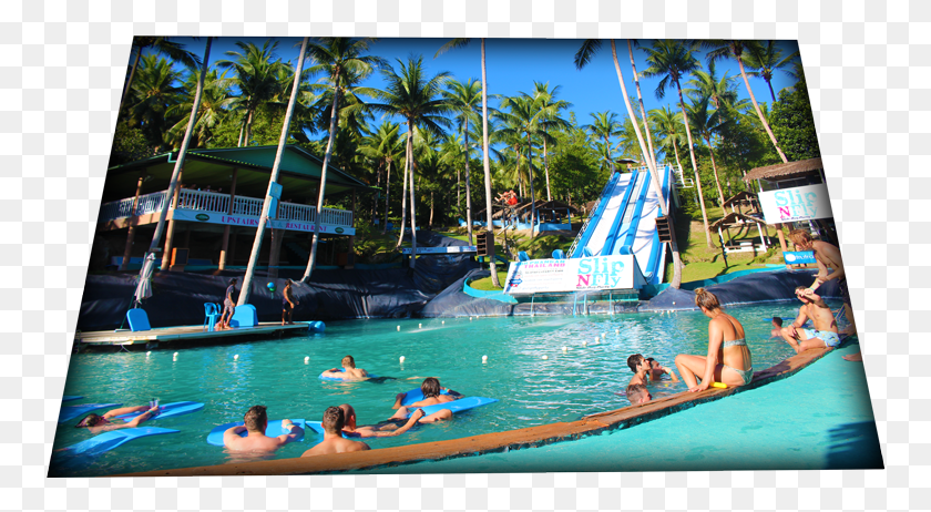 759x402 Deep Slide Pool Slip N Fly Park Facilities Water Park, Person, Human, Water Park HD PNG Download