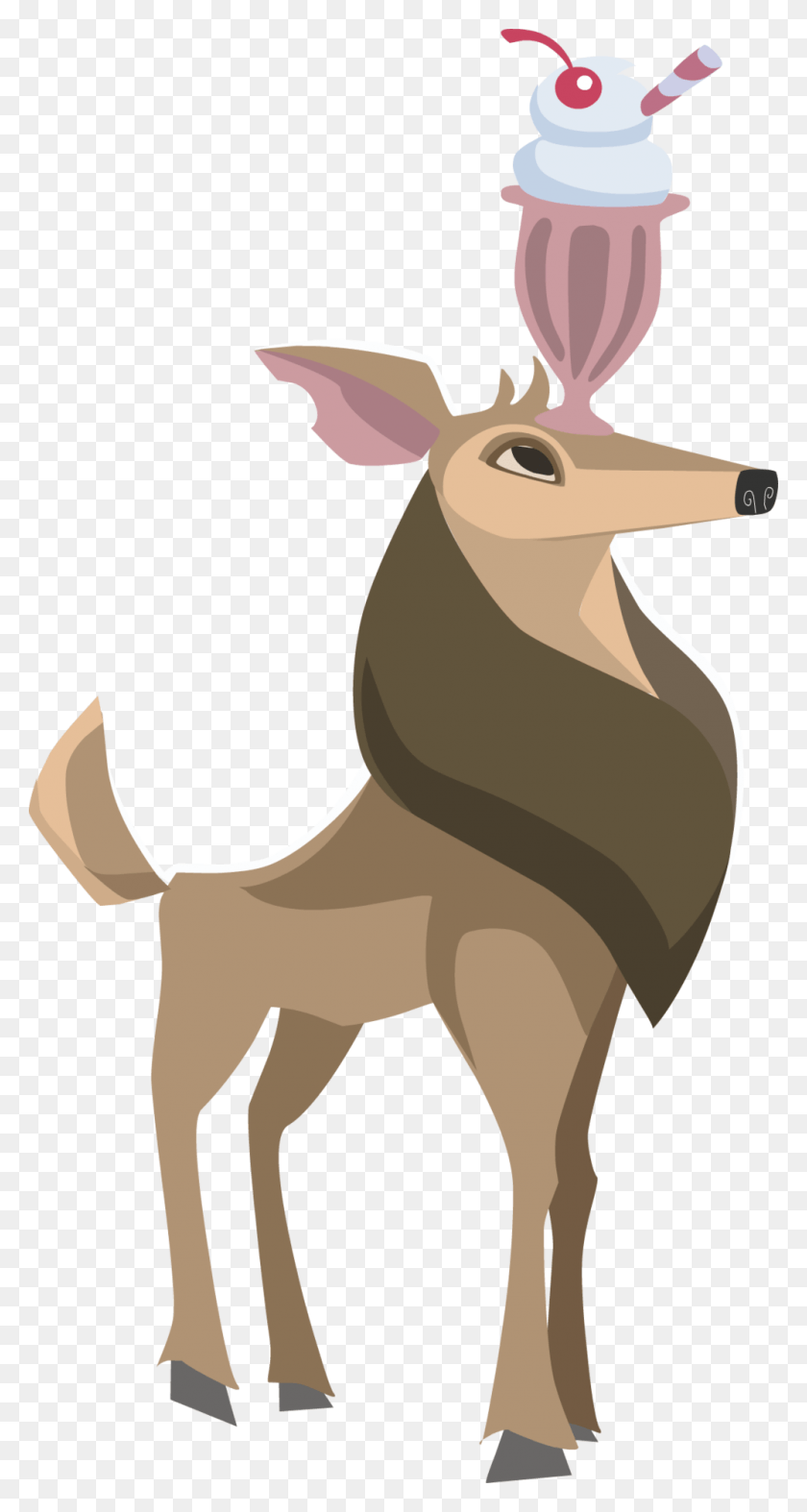 1000x1942 Deer, Mammal, Animal, Wildlife HD PNG Download