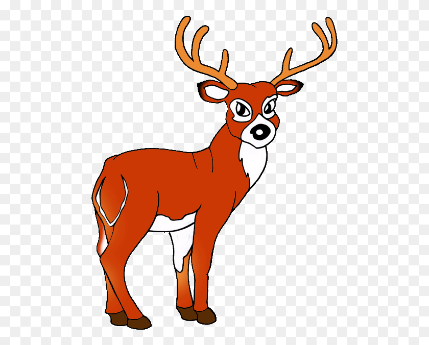483x616 Deer Clipart Mammal Deer Clipart Gif, Animal, Wildlife, Antelope HD PNG Download