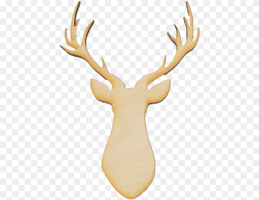 463x649 Deer Head Wood Cutout Reindeer, Animal, Antler, Mammal, Wildlife PNG