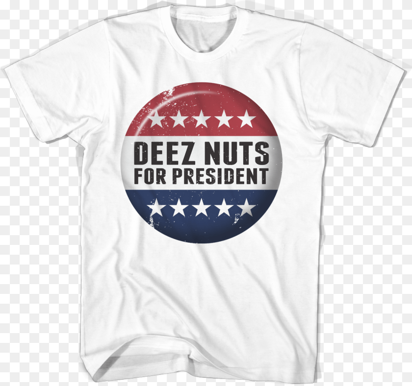 1201x1127 Deez Nuts For President Ladies District Made Womens, Clothing, Shirt, T-shirt, Ball Sticker PNG