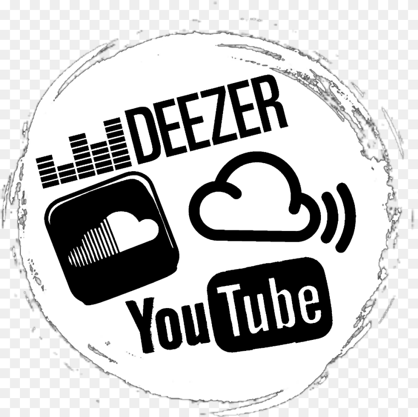 Deezer Dee Youtube Full Deezer, Sticker, Logo, Symbol, Face Transparent PNG