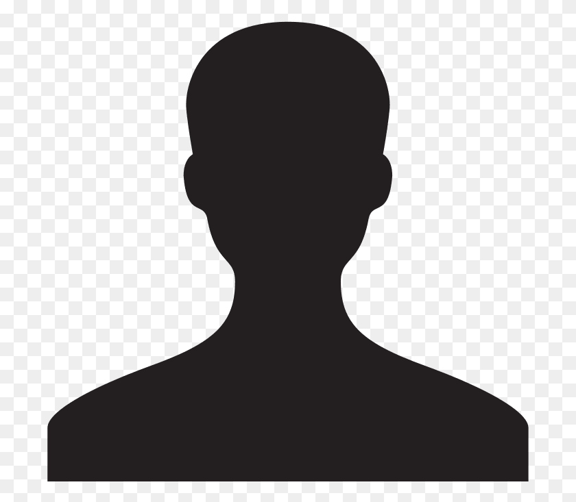 703x673 Default Icon Shadow Of Man Head, Back, Neck HD PNG Download