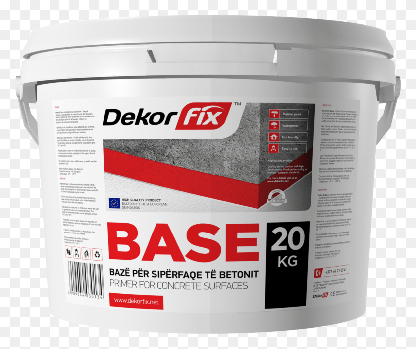 1251x1034 Dekorfix Base It Is Dispersive Mixing Mortar Which Acrylic Paint, Label, Text, Paint Container HD PNG Download
