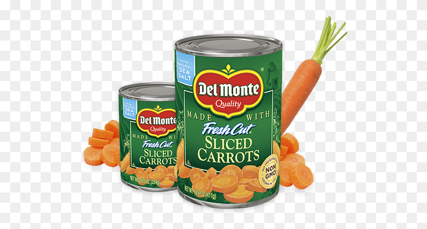 528x392 Del Monte Sliced Carrots, Bowl, Tin, Can HD PNG Download