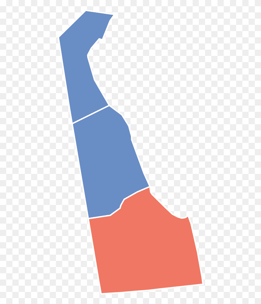 472x919 Delaware Election Results Nc Kent Democrat Sussex 2018 United States Senate Election In Delaware, Ankle, Arm, Brace HD PNG Download