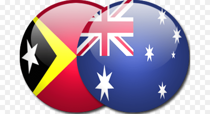 682x456 Delegasaun Sira Hosi Timor Leste Ho Austrlia Hasoru Cayman Islands Round Flag, Star Symbol, Symbol, Sphere Sticker PNG
