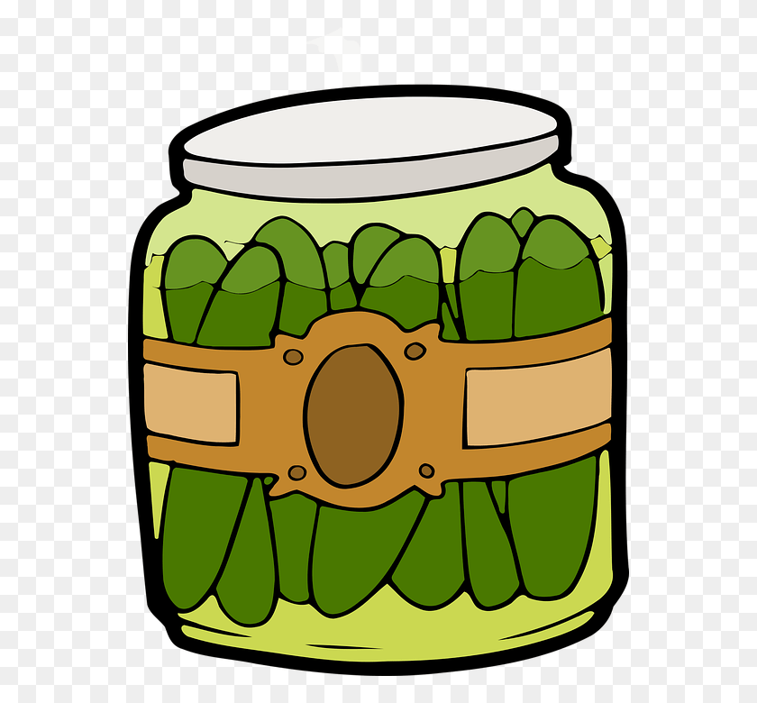 556x720 Deli Dill Fermented Food Gherkin Jar Pickles Pickle Jar Clip Art, Crayon, Plant HD PNG Download