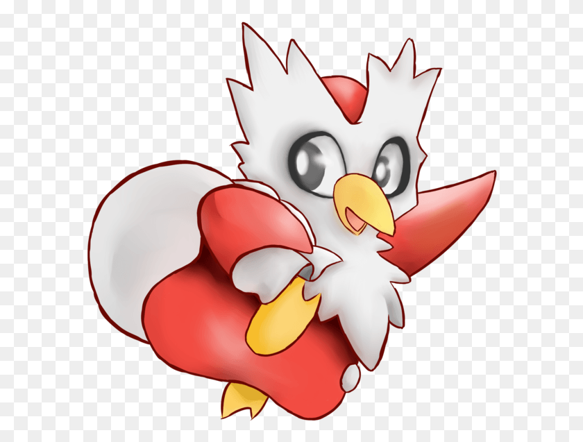 592x577 Delibird Delibird Christmas, Toy, Angry Birds, Animal HD PNG Download