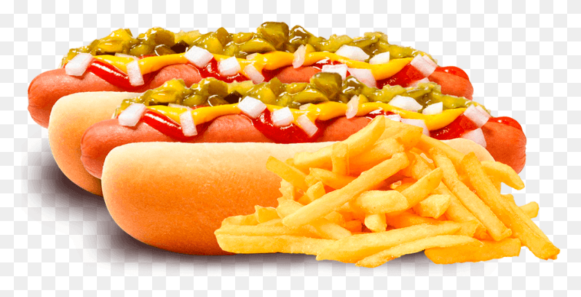946x449 Национальный День Хот-Догов Deliciosos Hotdogs, Еда, Картофель Фри Png Скачать