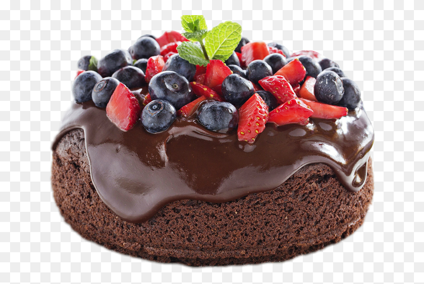 646x503 Вкусный Шоколадный Торт Torta Cioccolato Sweet Saker Шоколадный Соус Рецепт Торта, Растение, Еда, Черника Hd Png Скачать