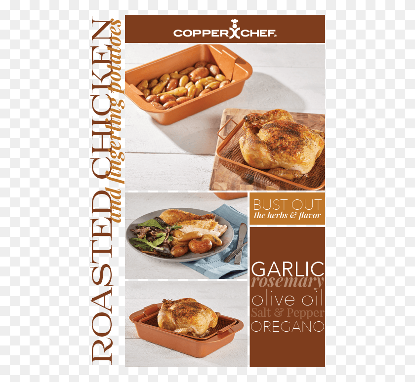 476x714 Delicious Roasted Chicken And Fingerling Potatoes Cooked Fast Food, Dinner, Food, Supper HD PNG Download