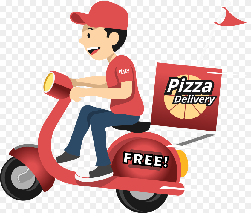 Delivery, Transportation, Scooter, Vehicle, Machine Clipart PNG