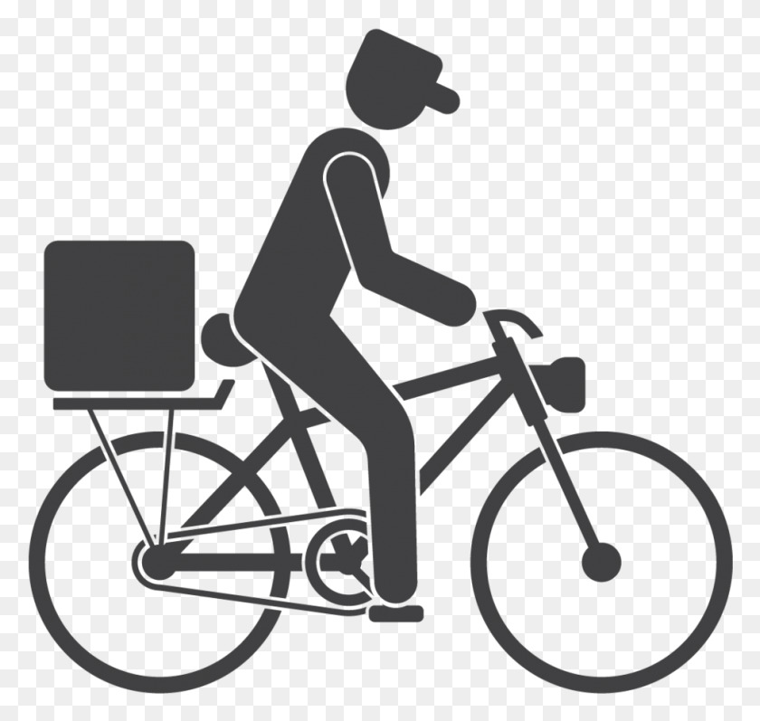 964x912 Delivery Bike Bike Delivery Logo, Wheel, Machine, Bicycle HD PNG Download