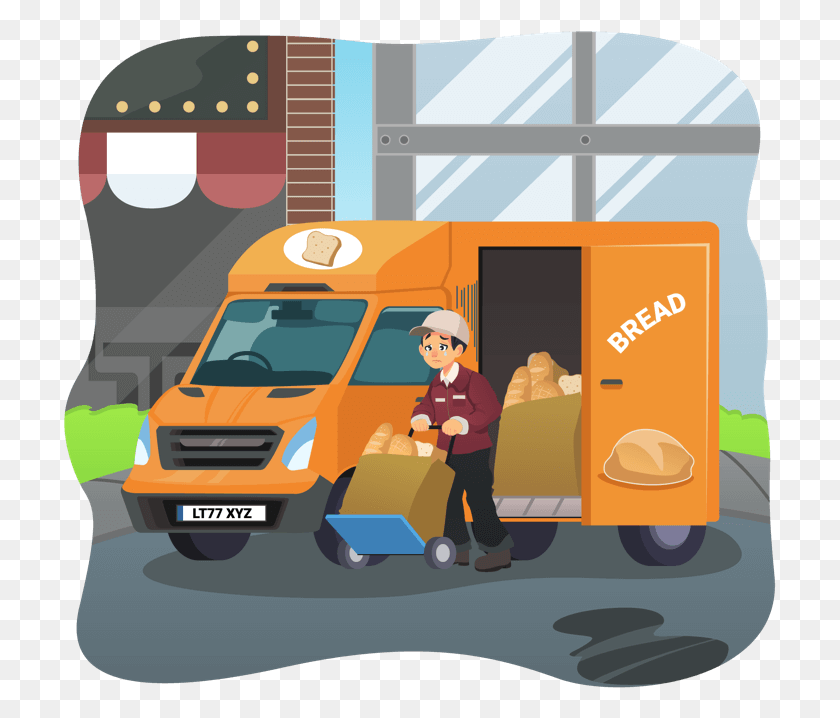 713x658 Delivery Clipart Pizzaman Illustration, Person, Human, Transportation HD PNG Download