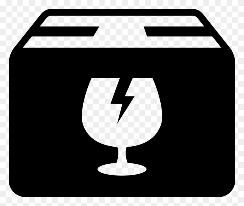 980x818 Delivery Package Box With Fragile Content Symbol Of Icon Fragile, Glass, Goblet, Wine Glass HD PNG Download