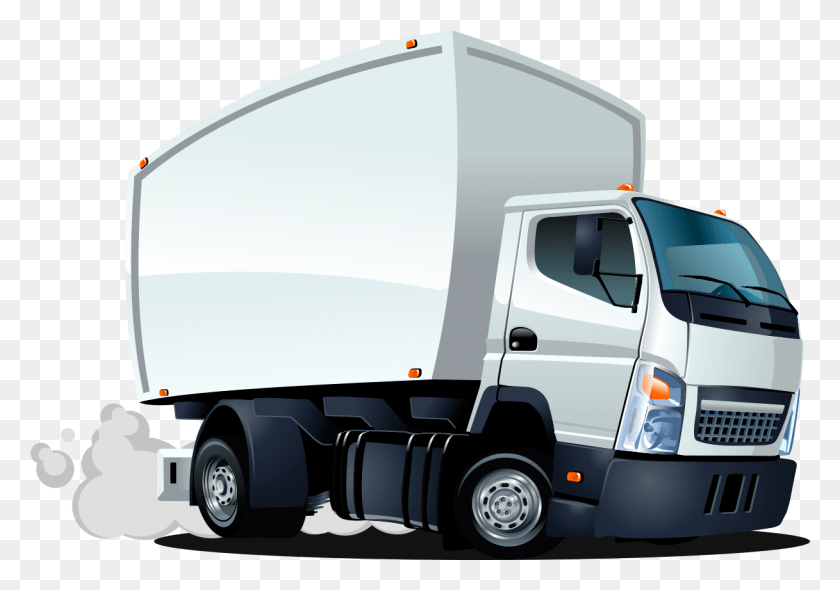 1217x828 Delivery Truck Clipart Delivery Truck Cartoon, Truck, Vehicle, Transportation HD PNG Download