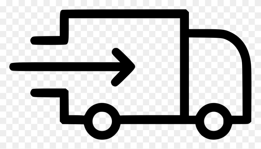 981x530 Delivery Van Import Svg Icon Free Fast Shipping Delivery Icon Svg, Vehicle, Transportation, Caravan HD PNG Download