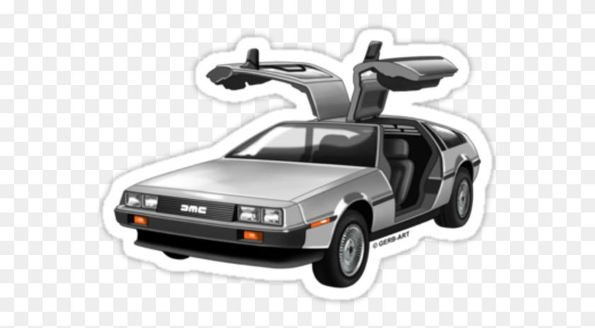 571x403 Delorean Image Back To The Future Car Clipart, Vehicle, Transportation, Automobile HD PNG Download