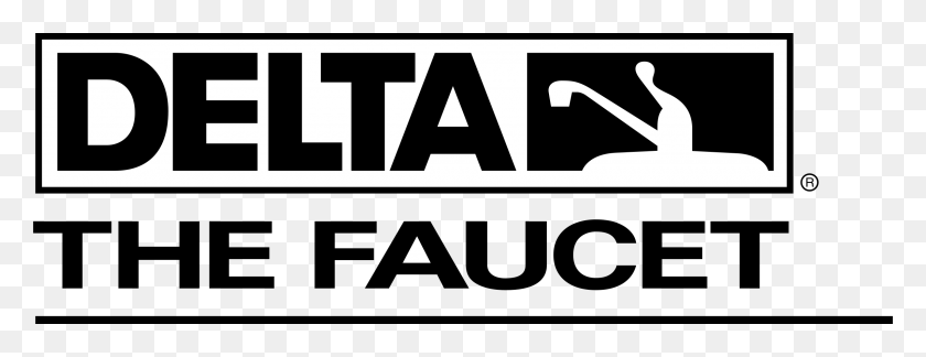 2400x815 Логотип Delta Faucet 1 Прозрачный Плакат, Этикетка, Текст, Наклейка Hd Png Скачать
