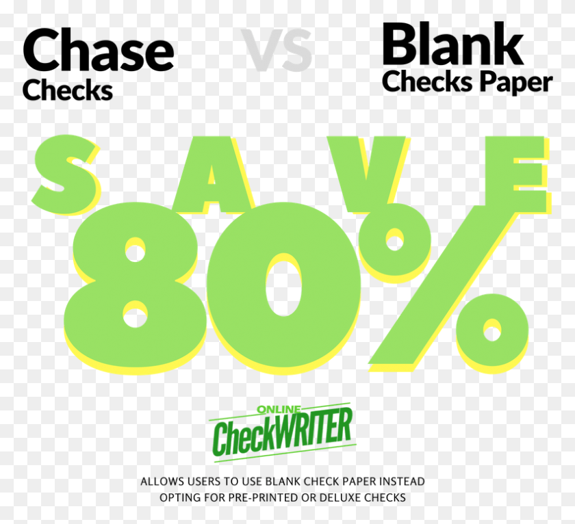 790x716 Deluxe Checks Vs Blank Check Paper Graphic Design, Text, Number, Symbol HD PNG Download